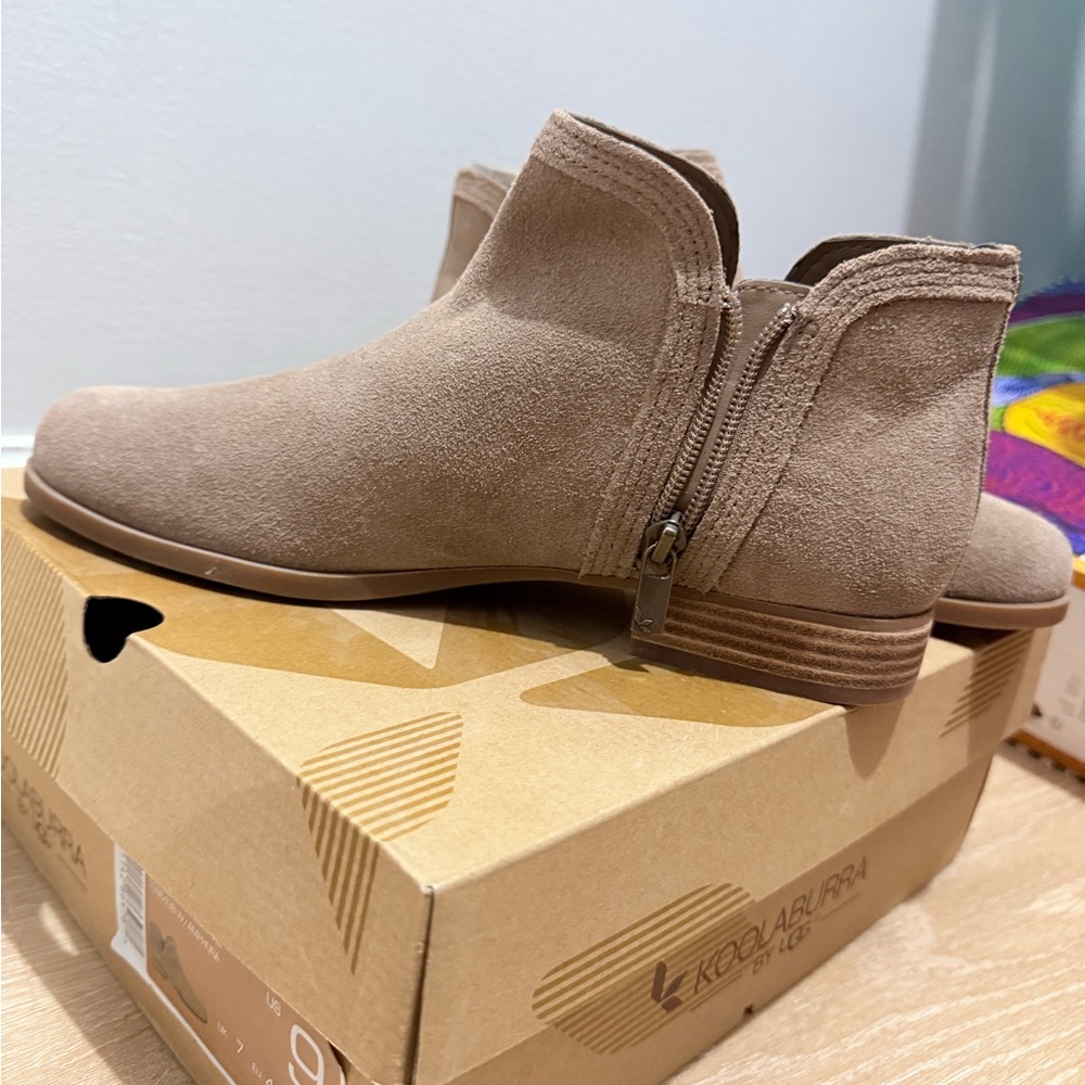 Koolaburra Tan Ankle Boots